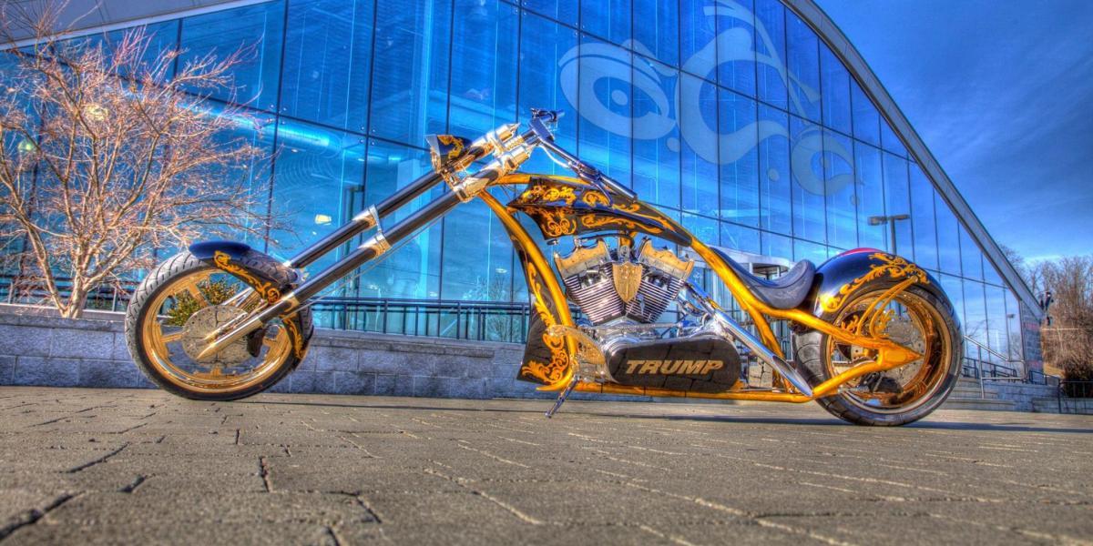 La moto de oro de Donald Trump, una pieza sin igual en todo el planeta