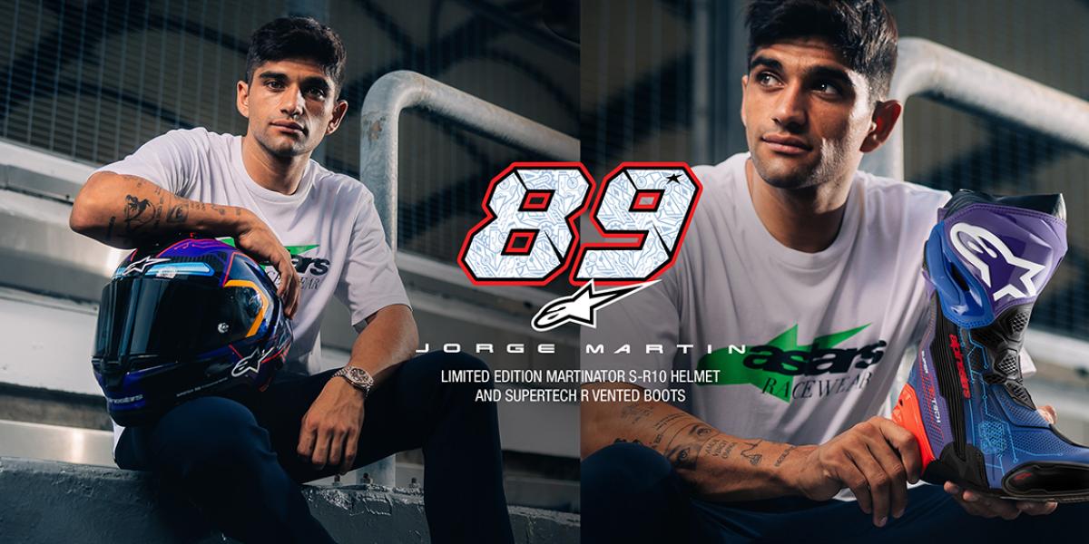así son el casco S-R10 y las botas Supertech R de Martinator