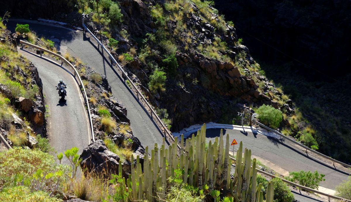 Viaje en moto por Gran Canaria en invierno