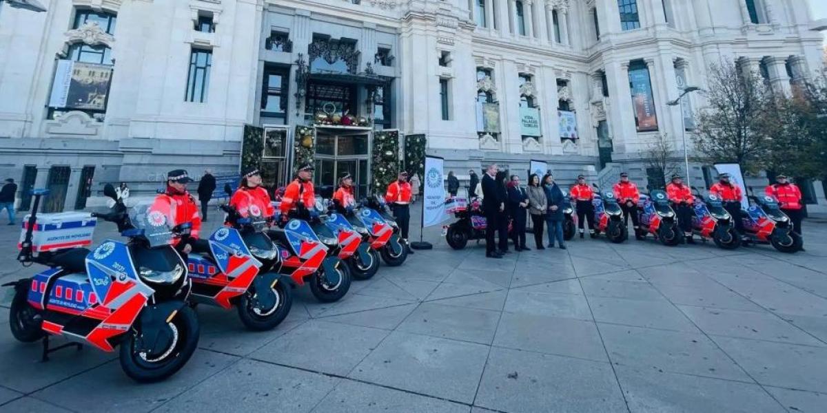Estas son las nuevas, futuristas y sostenibles motos de los Agentes de Movilidad en Madrid