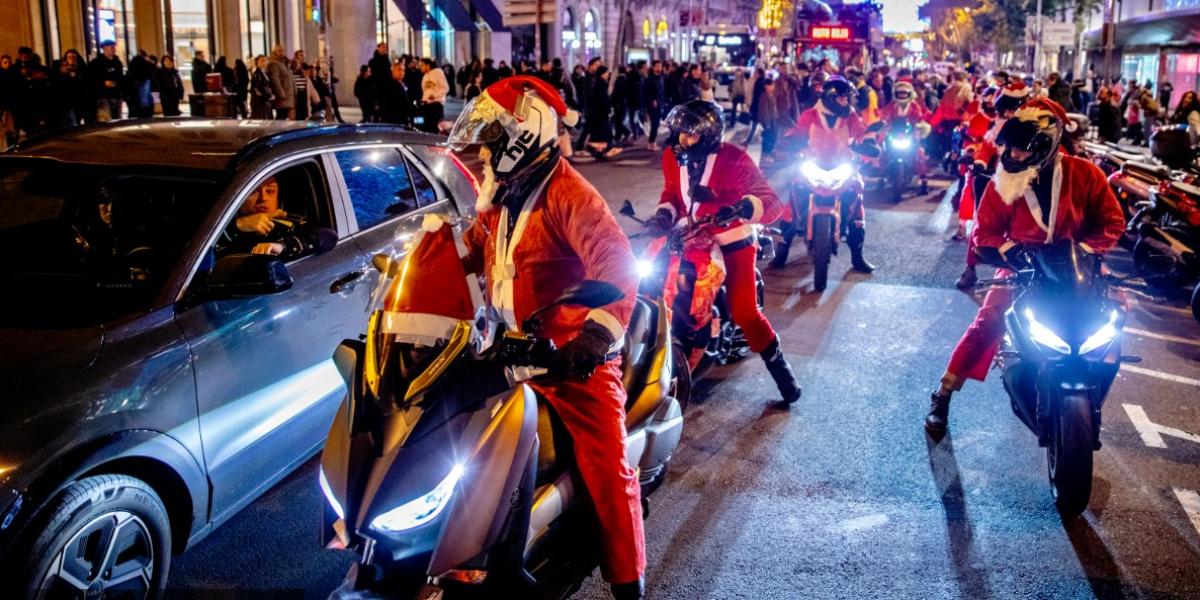 La polémica Papanoelada Motera de Barcelona termina con 168 multas