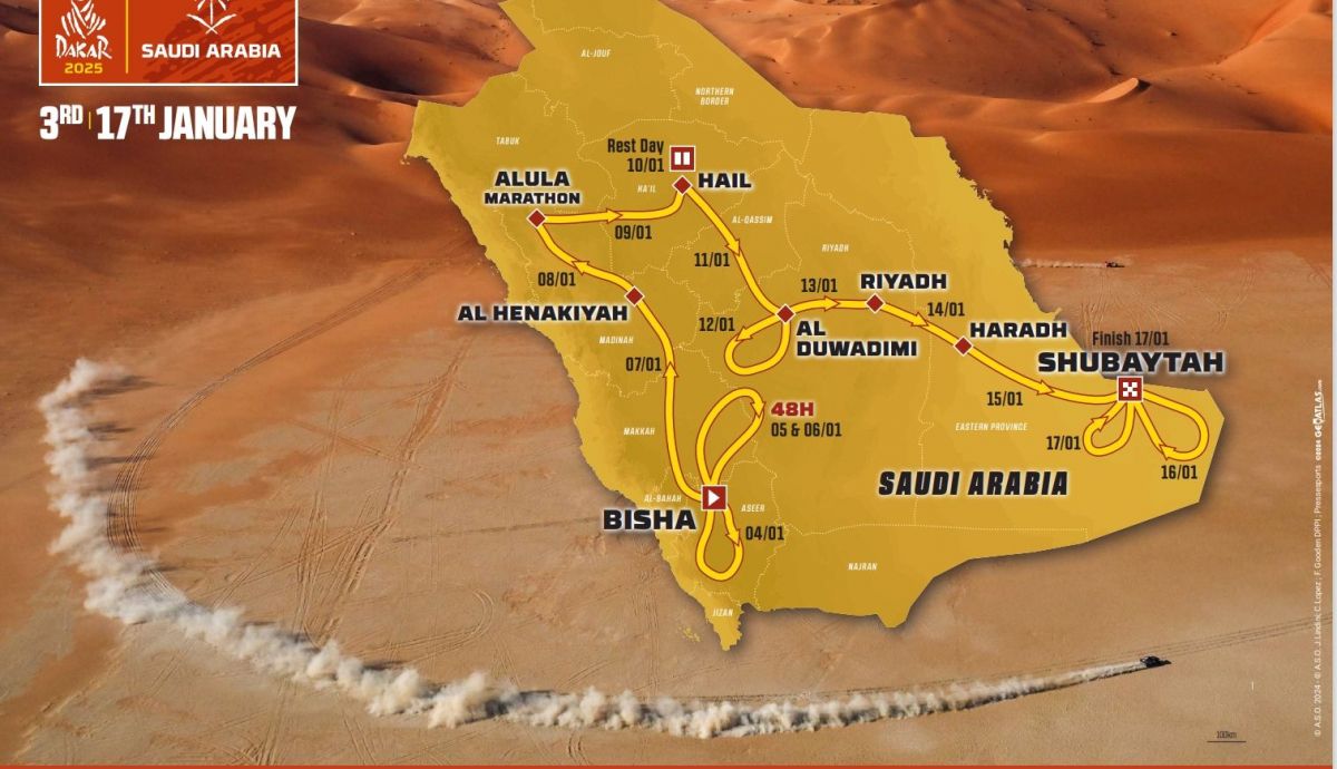 Dakar 2025. Recorrido y etapas. Gran desafío en 12 jornad...