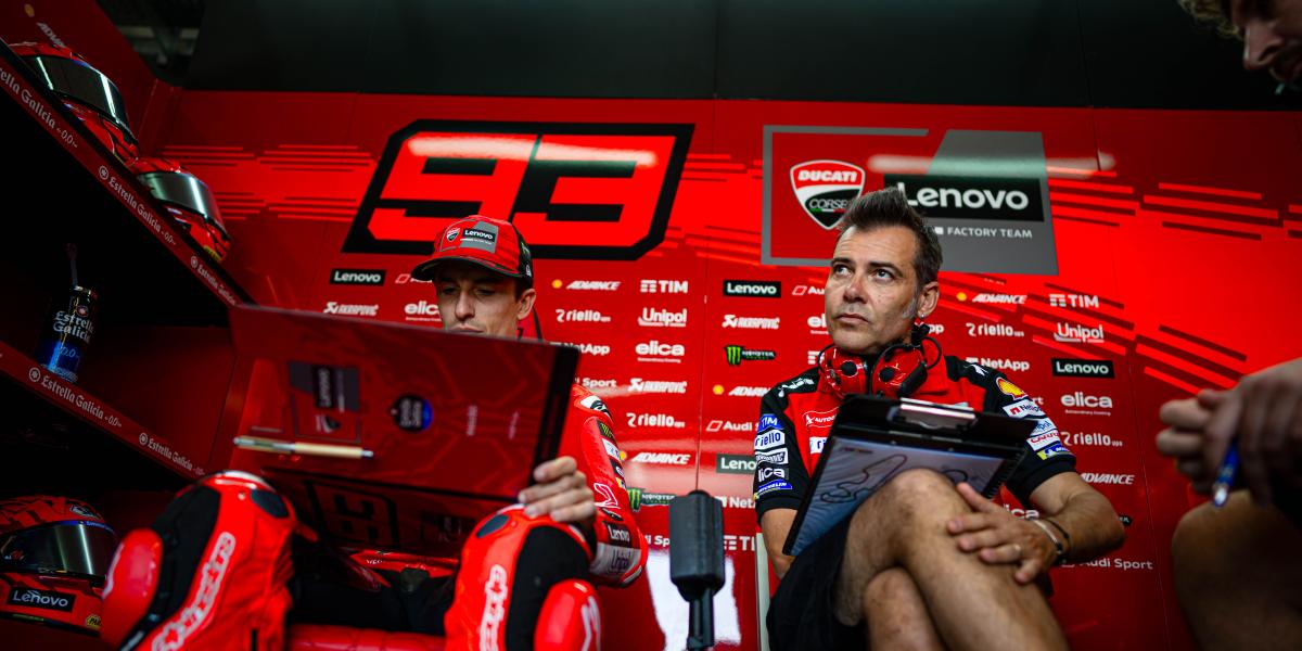 Rigamonti, la mano derecha de Marc Márquez en Ducati: "Puedes ver donde marca la diferencia, el cómo lo hace es complicado de entender"