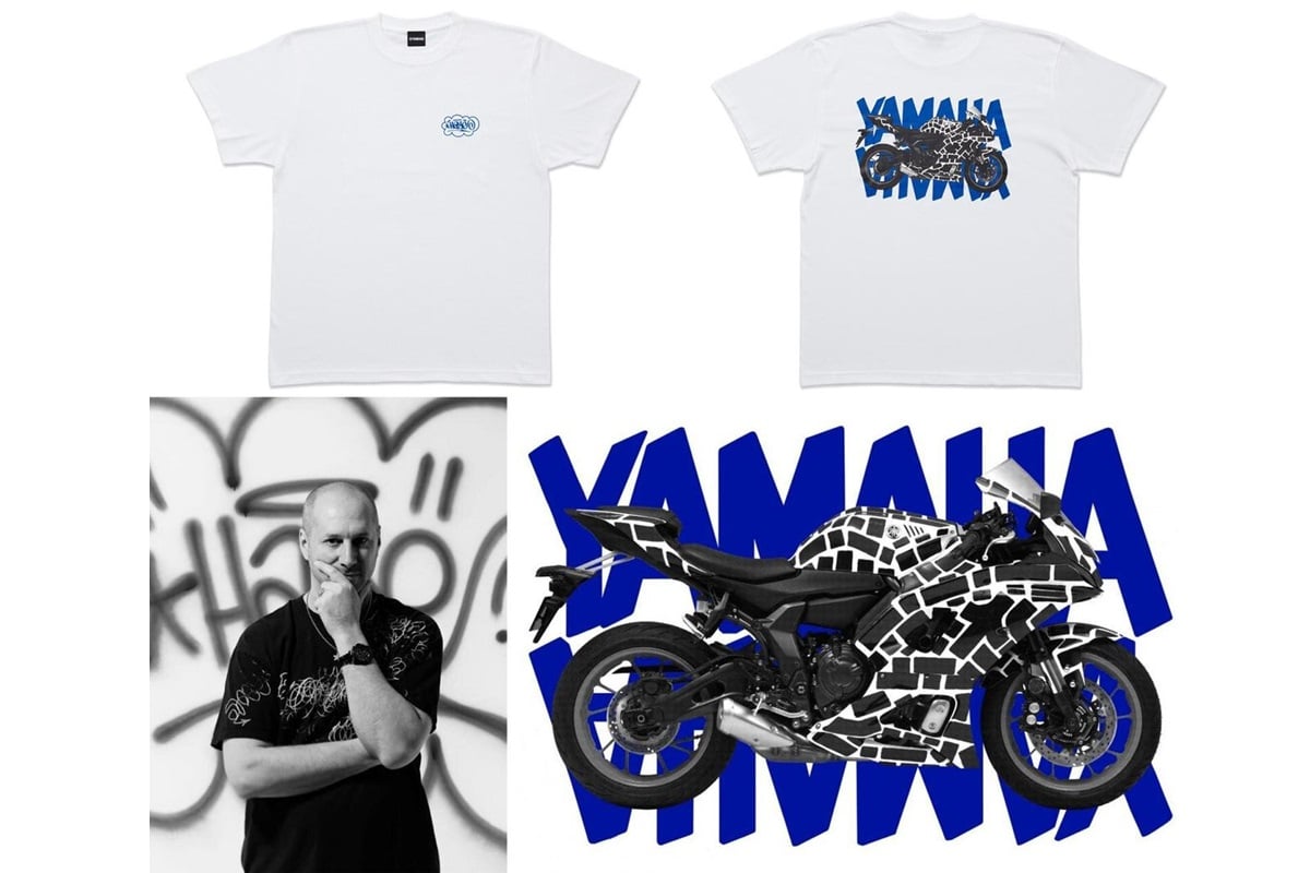Yamaha Motor lanza “HAZE YZF-R7 TEE 2025”, la camiseta en colaboración con el artista neoyorquino Eric Haze