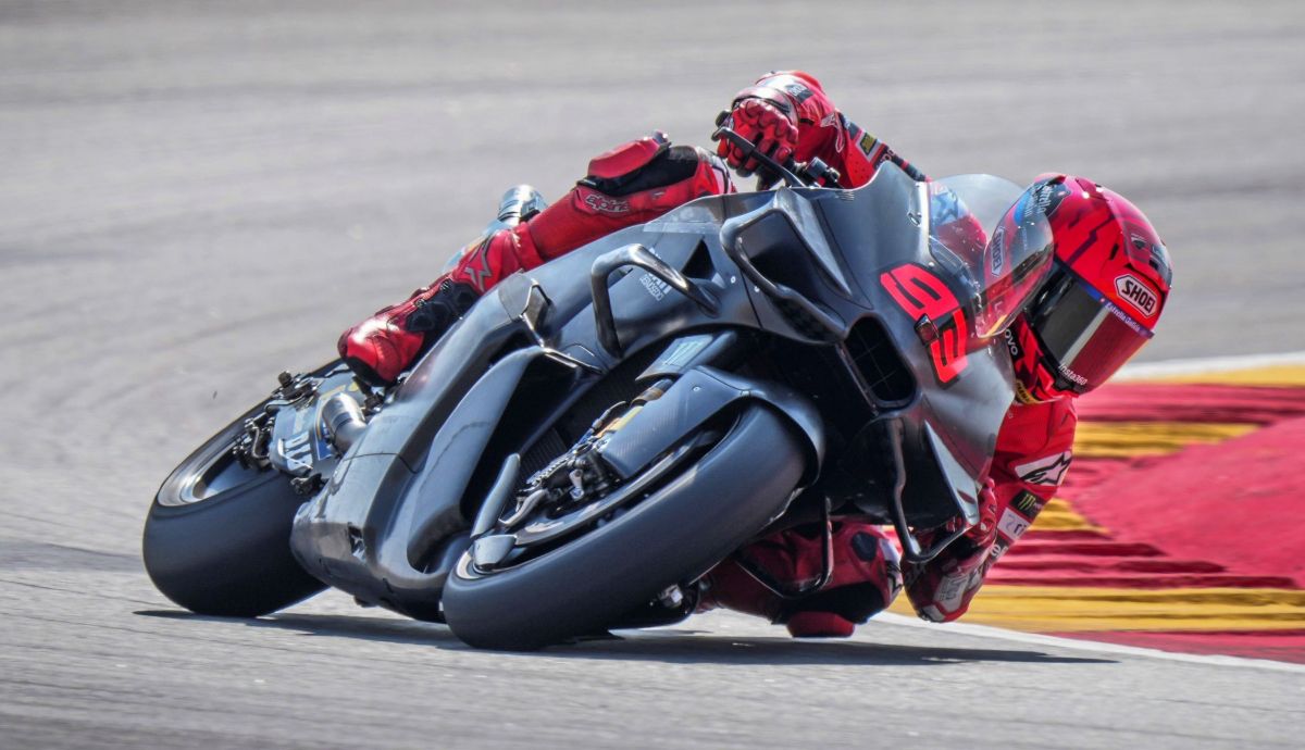 Marc Márquez y Pecco Bagnaia prueban la nueva aerodinámica en "un test muy positivo"