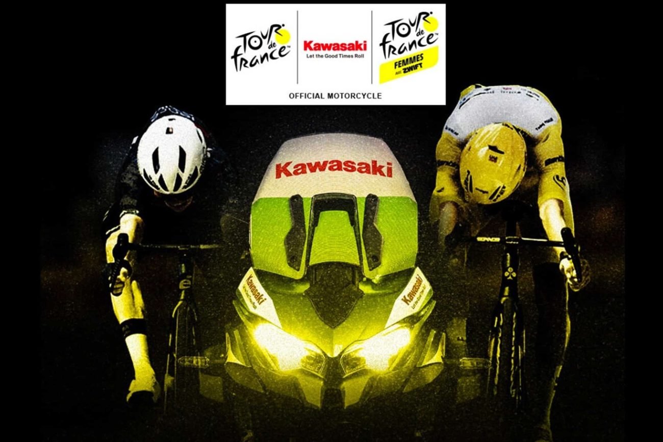 La nueva Versys 1100 se convierte en moto oficial del Tour de Francia 2025