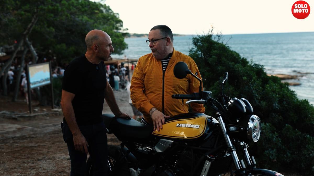 De fiesta con la Kawasaki Z650 RS y con Miqui Puig