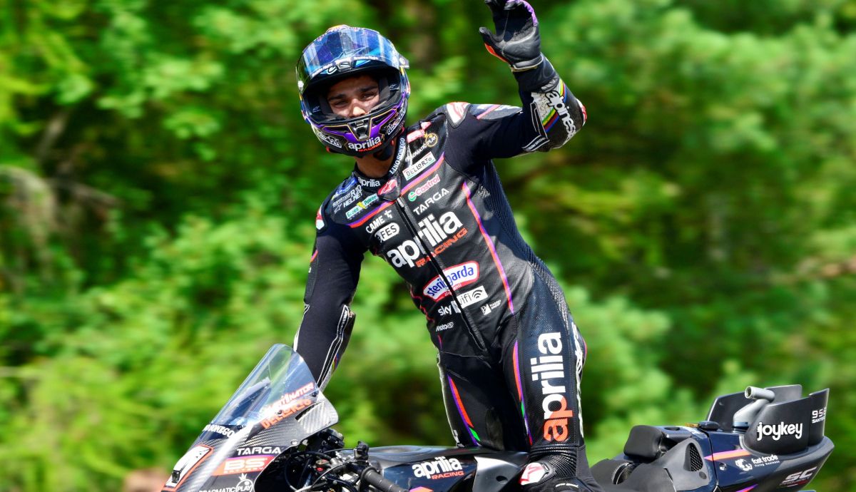 Jorge Martín: "El GP me ha unido con Aprilia, hoy llegaba al box y me sentía en casa"