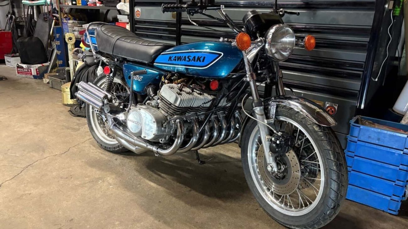¿Conocías esta Kawasaki Custom de 7 cilindros y dos tiempos? Busca dueño