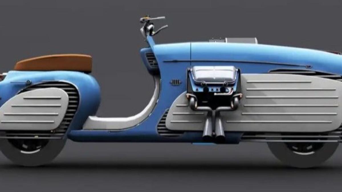 Un scooter... a la rusa