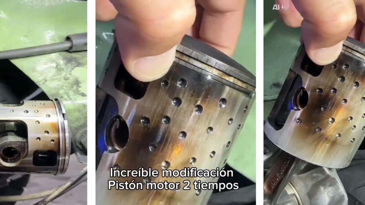Algunos mecánicos manitas modifican los pistones de sus motores de Vespa, una curiosidad que tiene sus ventajas y sus inconvenientes