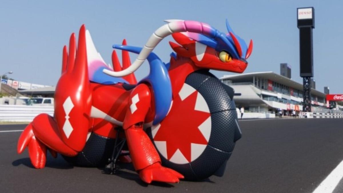 El dragón Koraidon de Honda se paseó por Suzuka... sin jinete