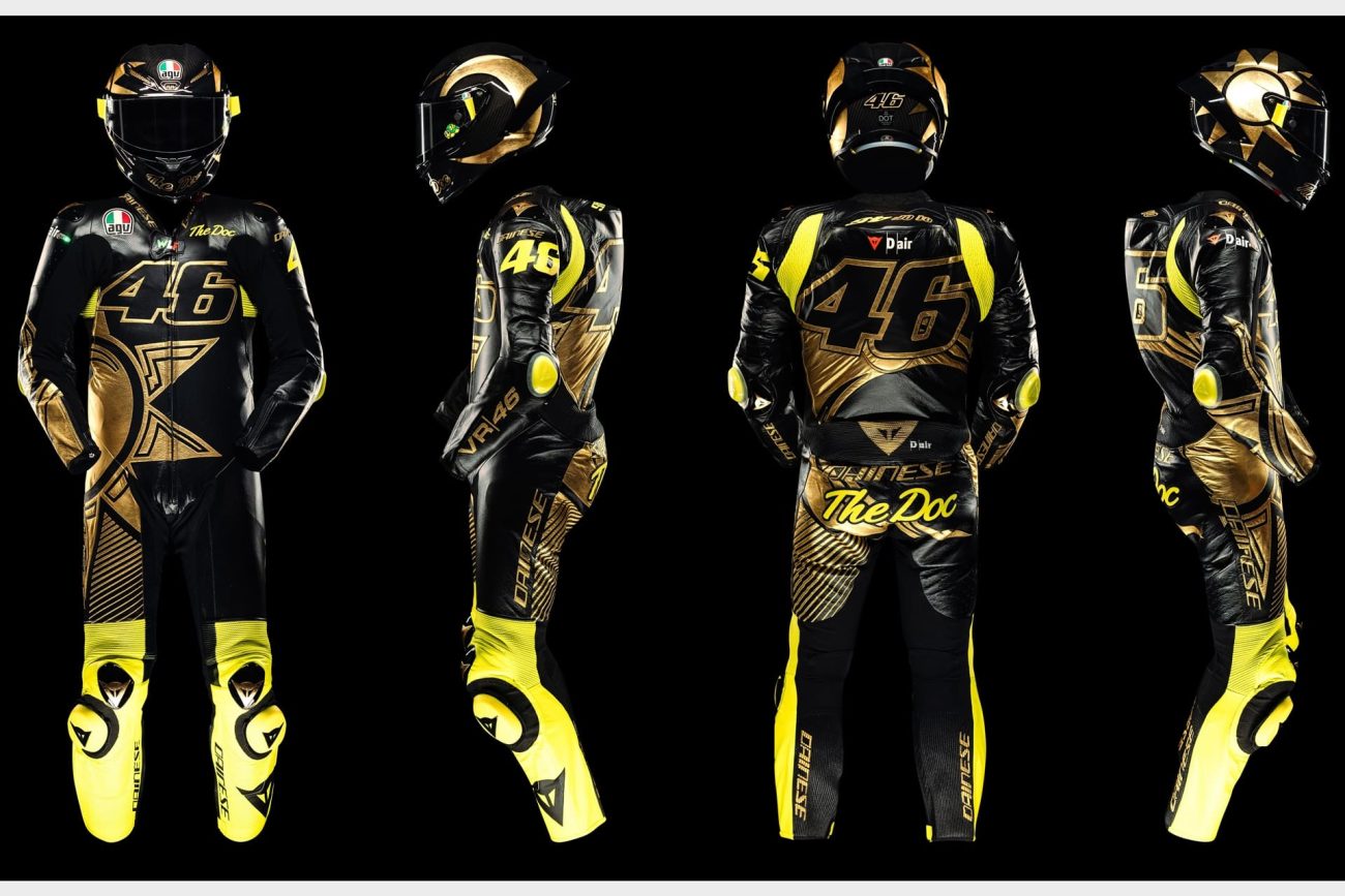 Dainese dona a UNICEF el Kit Soleluna Vale46 Anniversario n.° 1/46 usado por Rossi en un entrenamiento en Mugello el pasado mes de mayo