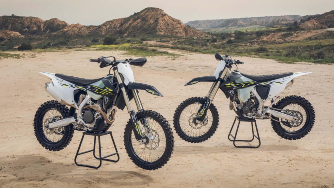 Triumph convierte sus motos de campo en versiones de motocross
