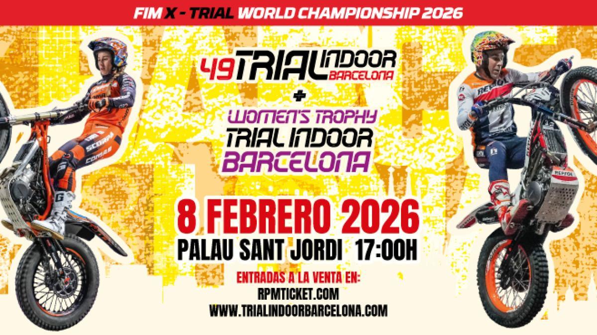 El Mundial de trial indoor, el 8 de febrero en Barcelona