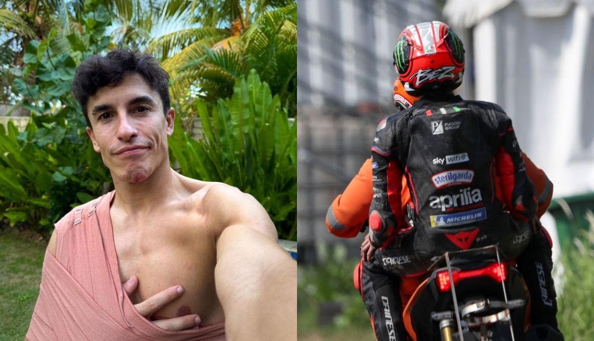 Marc Márquez habla de su lesión y disculpa a Marco Bezzecchi: "Son cosas que pasan"