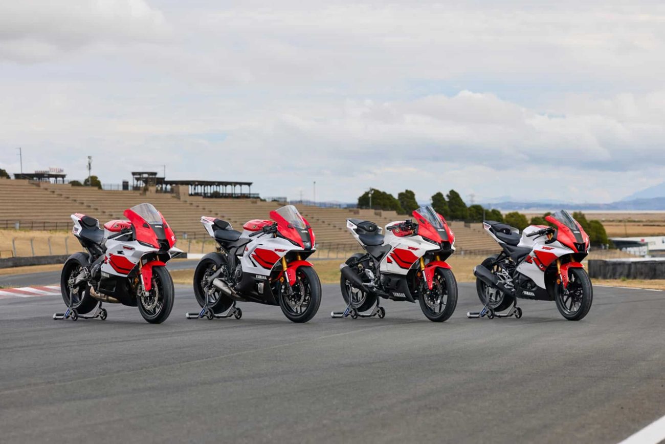 La gama Supersport de Yamaha se viste de gala con los colores especiales 70º Aniversario