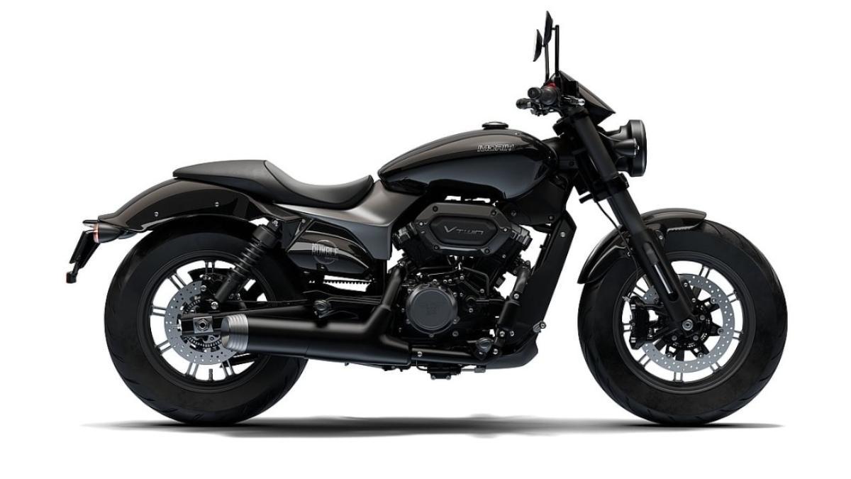 la cruiser de estilo americano, pero que es de una marca italiana