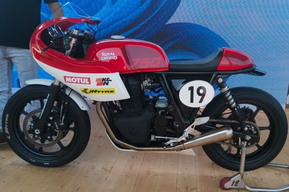 Royal Enfield presenta la versión de carreras de su futura Continental GT750