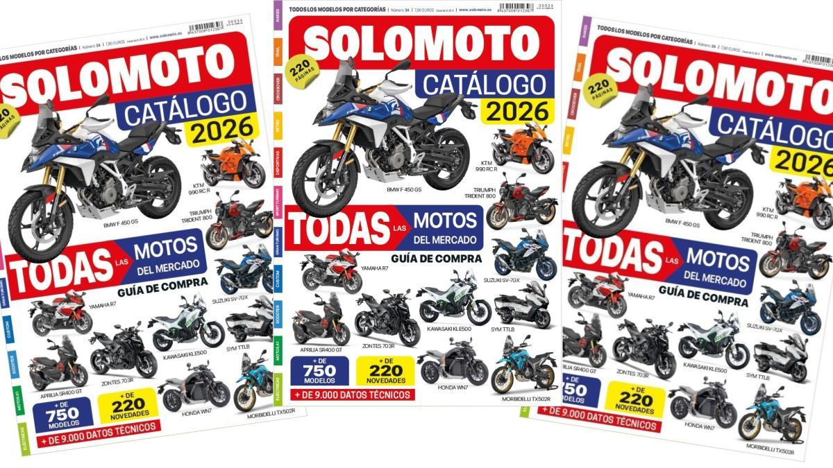 A la venta el Catálogo Solo Moto 2026, la guía de compra definitiva con más de 750 modelos, el regalo motero más asequible