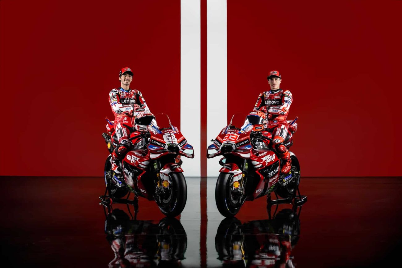 Campioni in Pista 2026: Ducati da a conocer las motos y pilotos del Lenovo Team de MotoGP para esta temporada