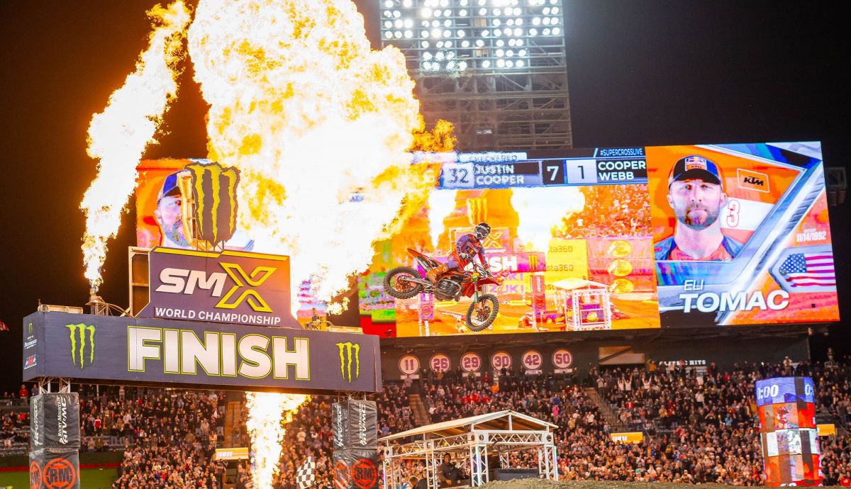 Jorge Prado sube al podio en la primera del AMA SX 2026....