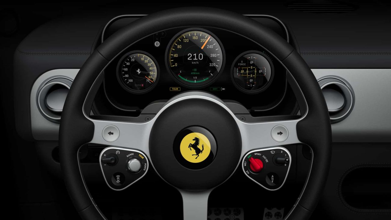 El primer Ferrari eléctrico se llama Luce: descubre su interior