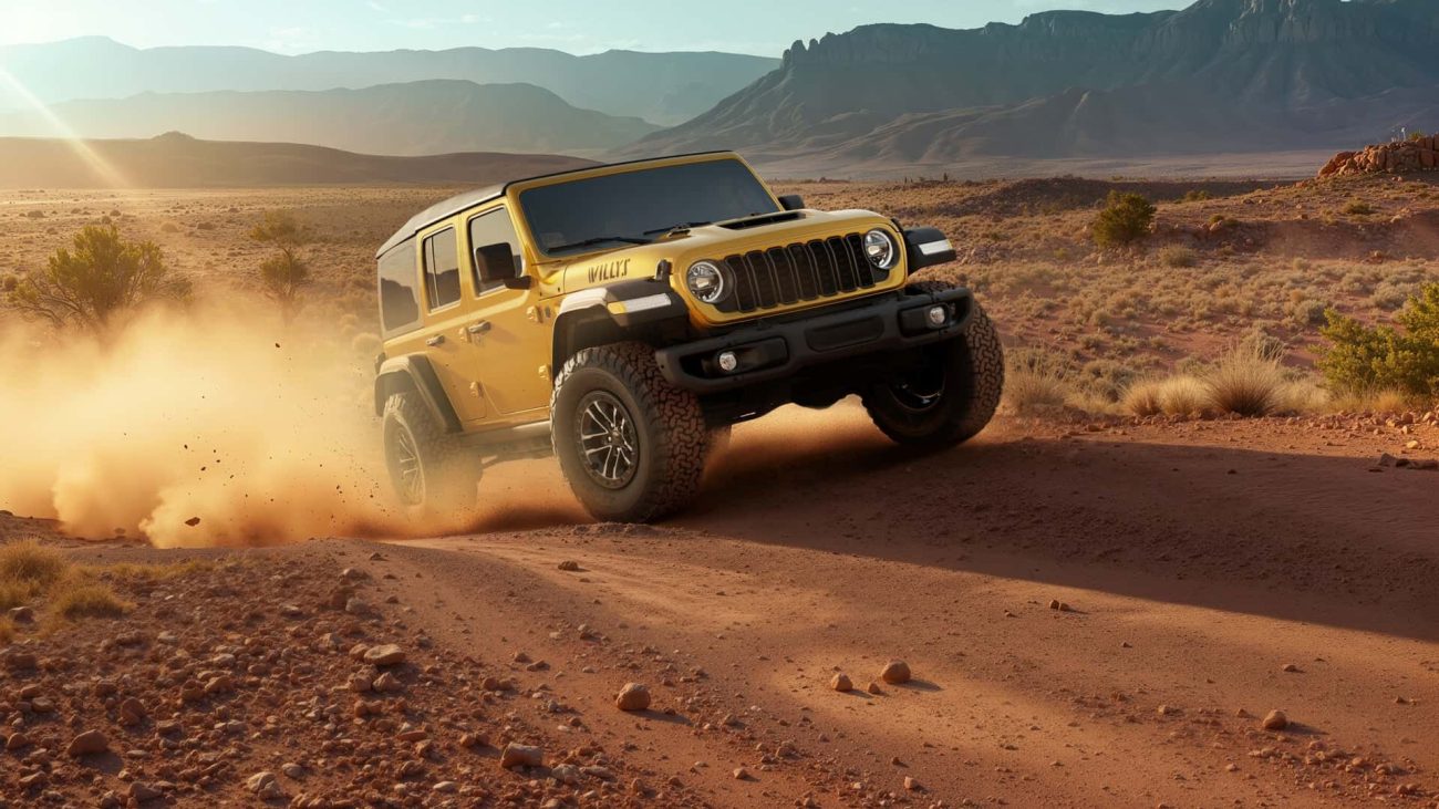 El Jeep Wrangler Willys tiene un motor V8 que entrega 477 CV