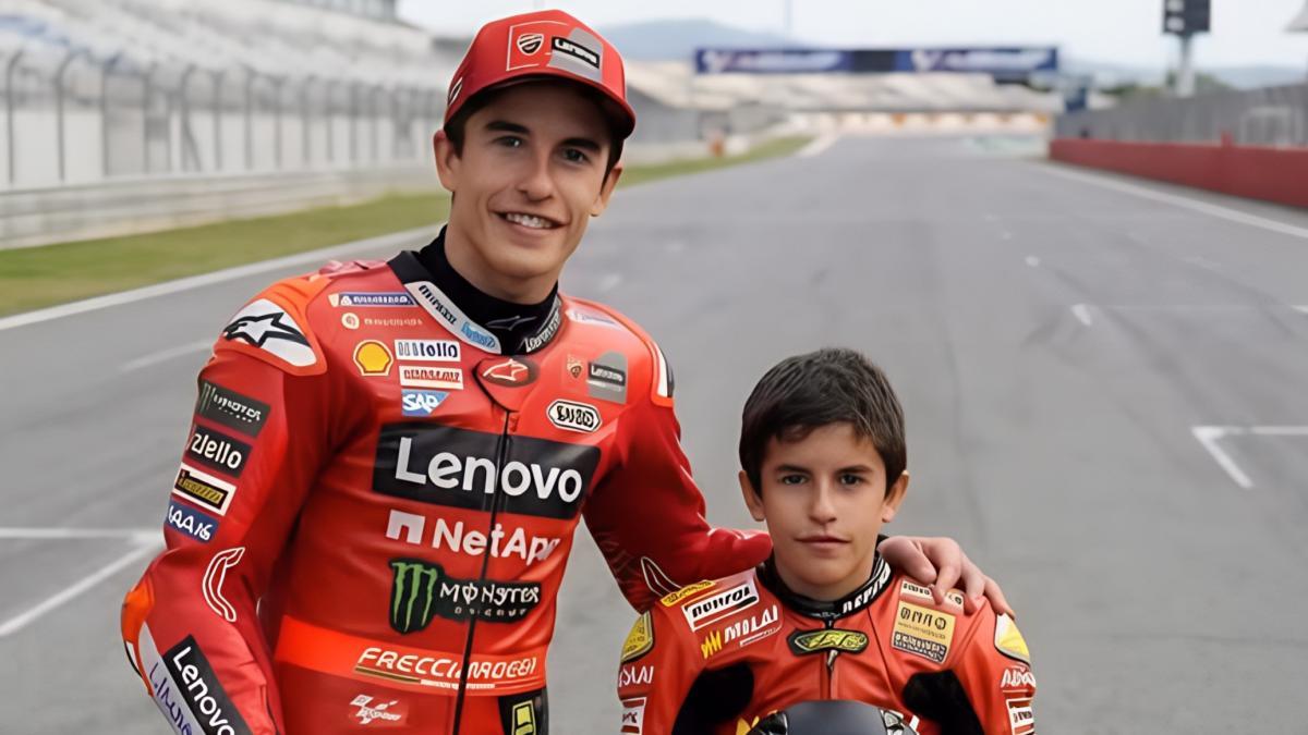 Marc Márquez se reencuentra a sí mismo en el pasado gracias a un video creado por inteligencia artificial