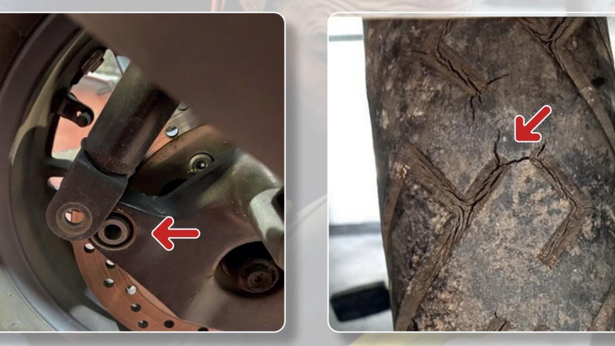 así de mal llegan algunas motos a la inspección