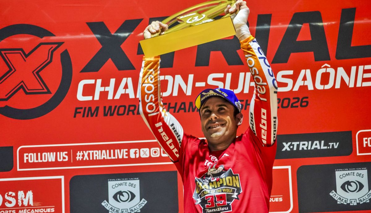 Toni Bou alcanza los 39 títulos mundiales tras ser campeón mundial de X-Trial 2026