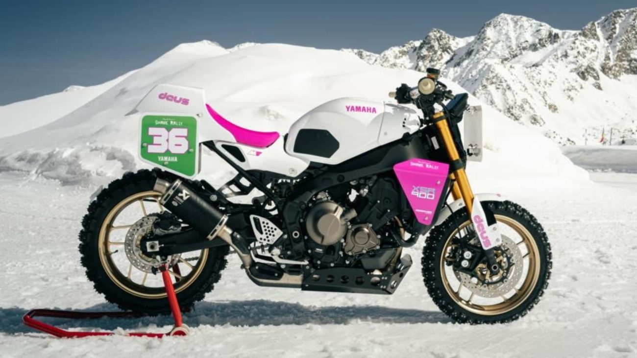 ¿Una Yamaha XSR900 como moto de carreras sobre hielo? Aquí está
