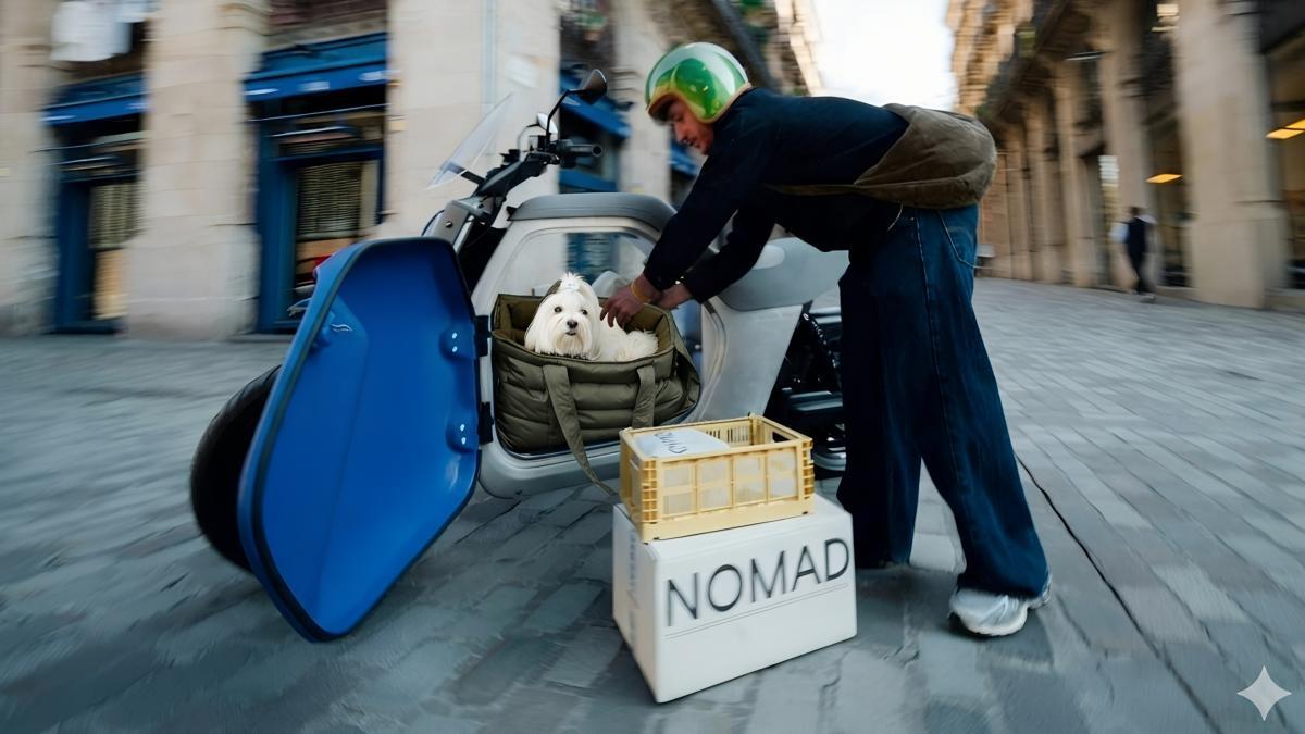 Llega el scooter ideal para transportar mascotas o lo que sea, el curioso ANY LUV1