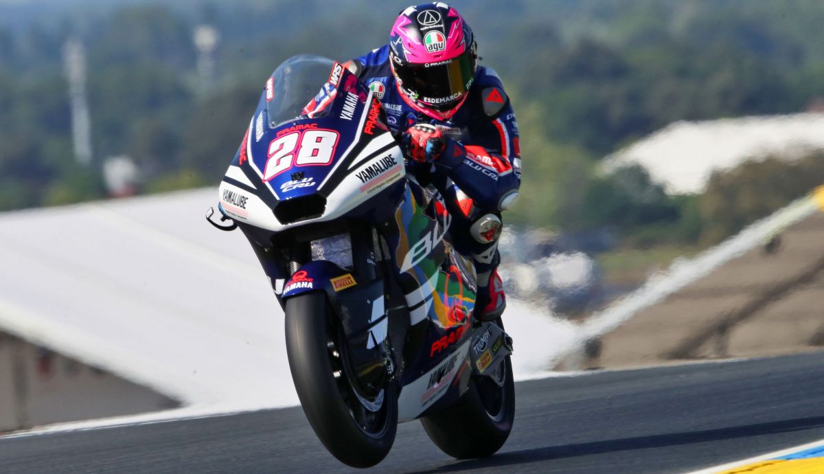 Izan Guevara consigue en Le Mans su primera pole en el Mundial de Moto2