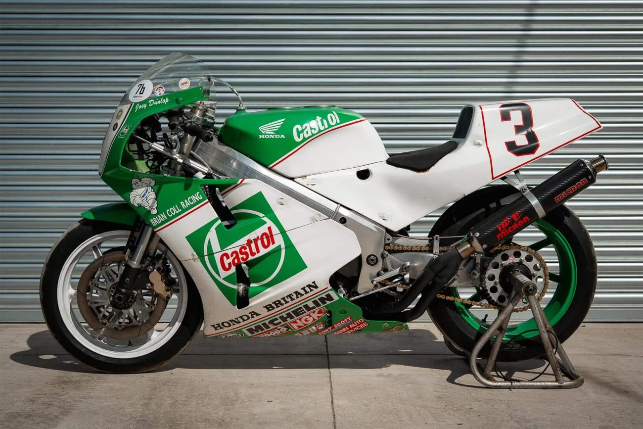 Esta Honda VFR750R RC30 es ex de Dunlop, Hislop y Jefferies y ahora puede ser tuya
