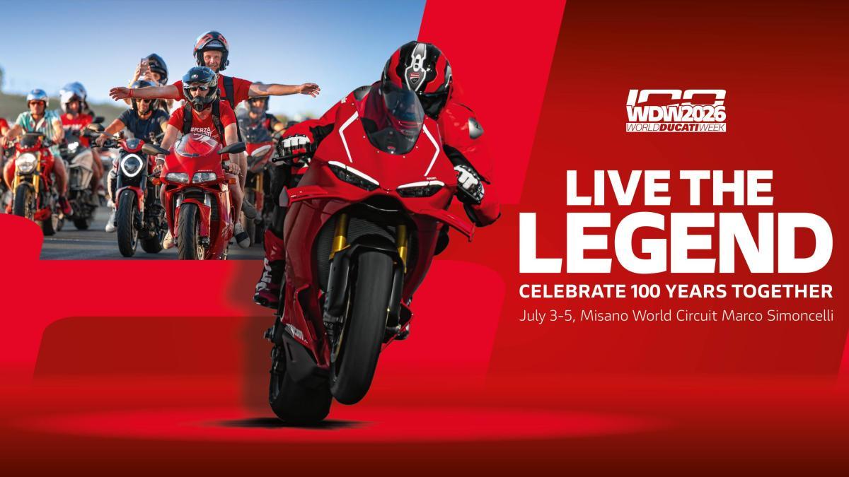 Carreras con leyendas, fiestas en la playa, secretos por desvelar... Destripamos el espectacular programa de la WDW para el centenario de Ducati