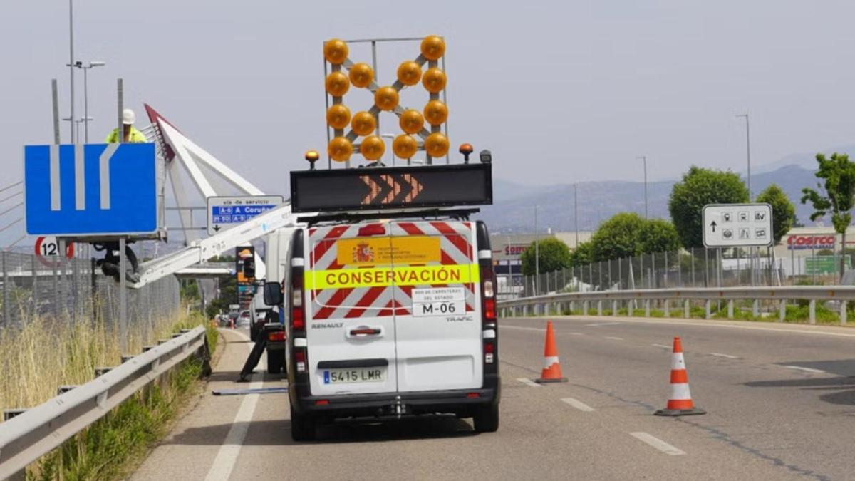 Cuidado en los tramos de carretera en obras: la DGT hará controles especiales esta semana