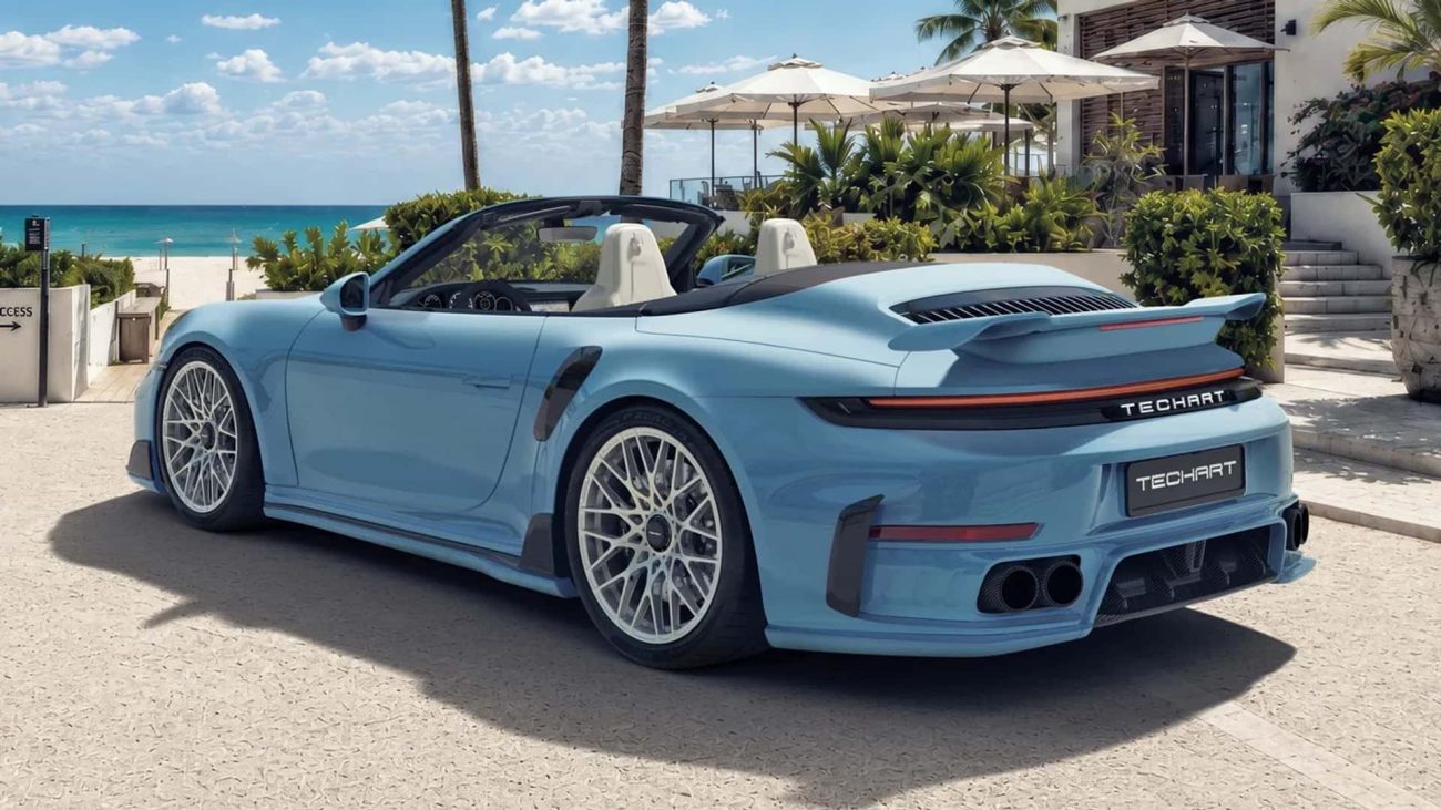 El Porsche con 811 CV de Techart te llevará a la costa volando