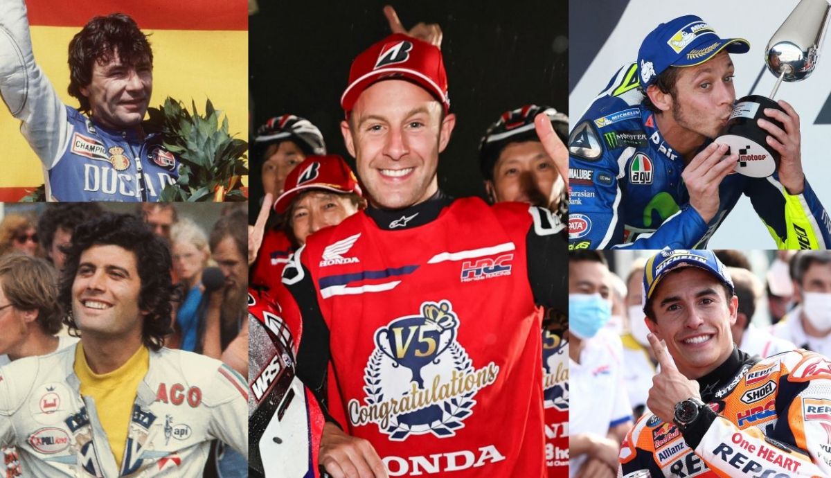 Jonathan Rea amplía su récord ante Agostini, Rossi y Márquez