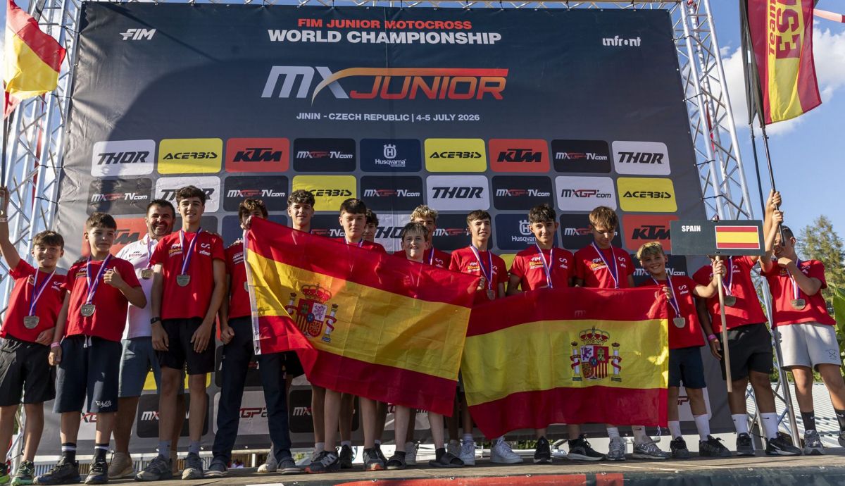 Cuarta posición para España en el Mundial de Motocross Ju...