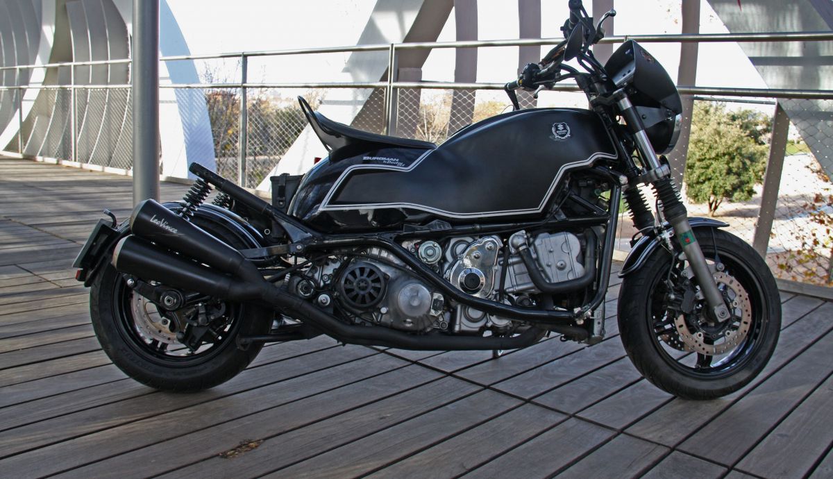 De un accidente de moto a crear una Suzuki Burgman única: así nació la Afrodita