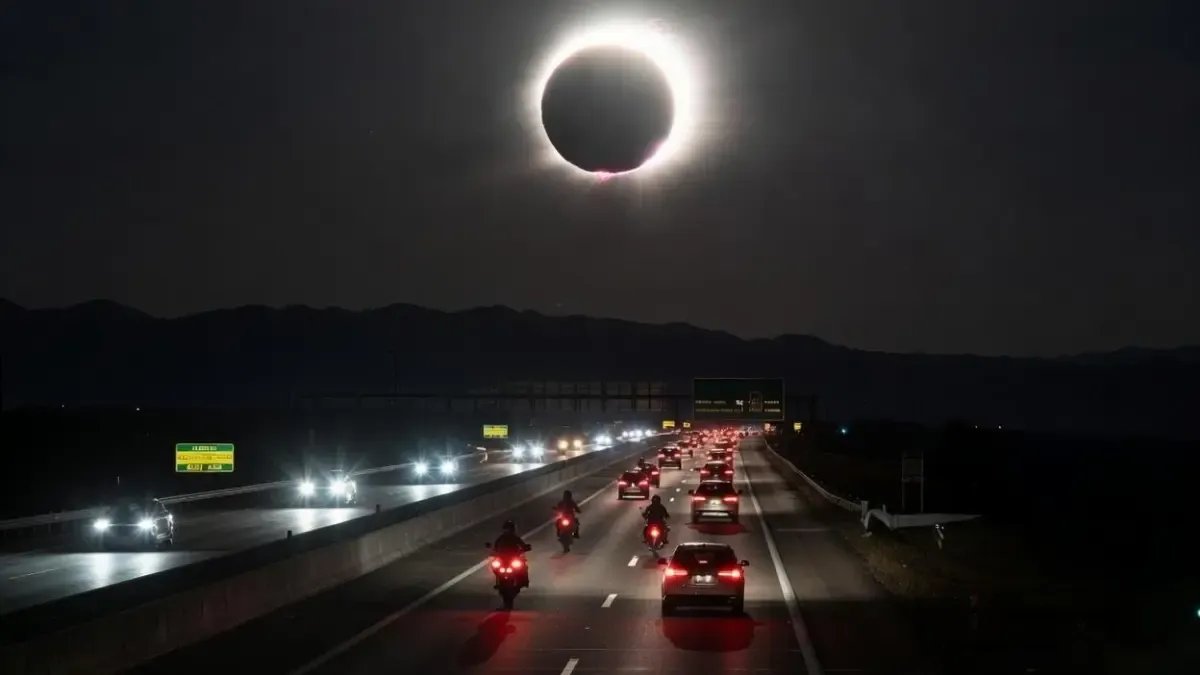 La DGT comparte una guía de cómo actuar si el eclipse te pilla conduciendo en la carretera
