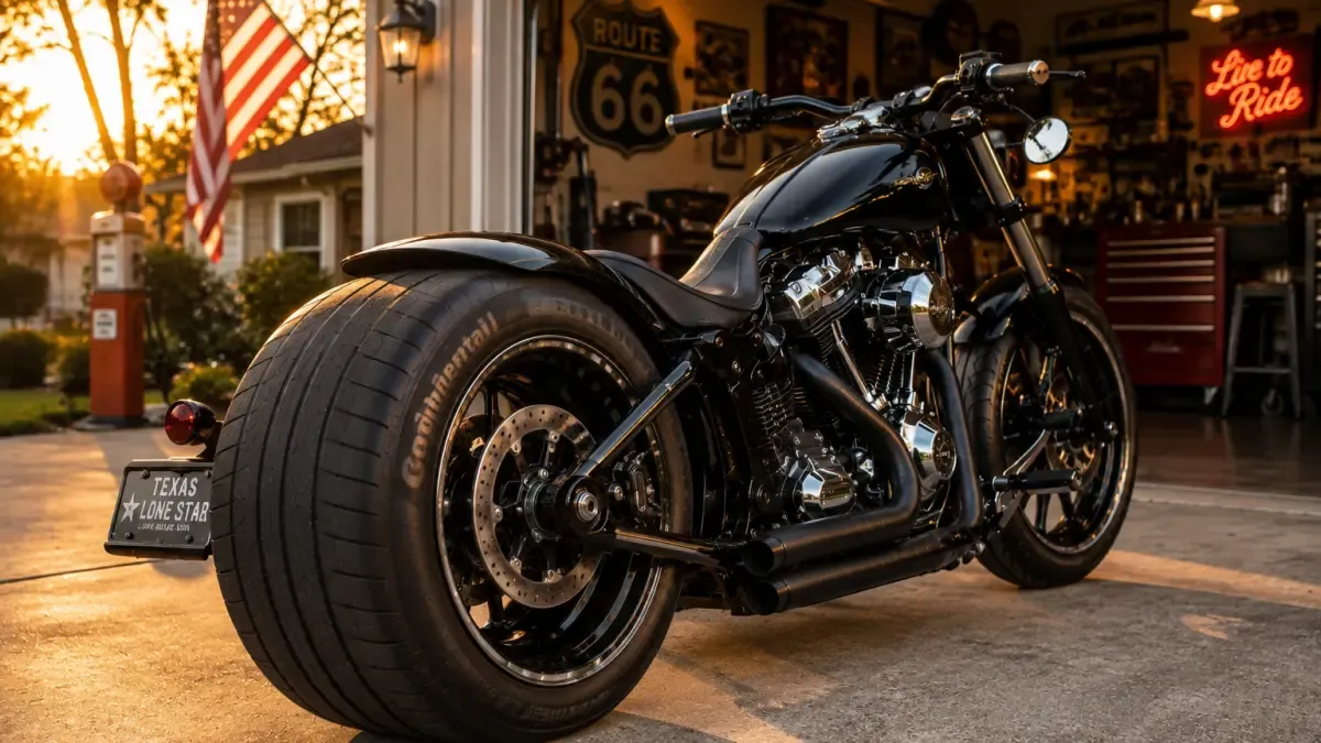 ¿Neumáticos de coche en una moto? El darksiding que triunfa en Estados Unidos