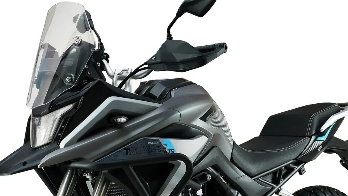 La nueva trail peso medio bicilíndrica para el A2, la primera gran moto de la histórica marca italiana Malaguti, la Trovare 475