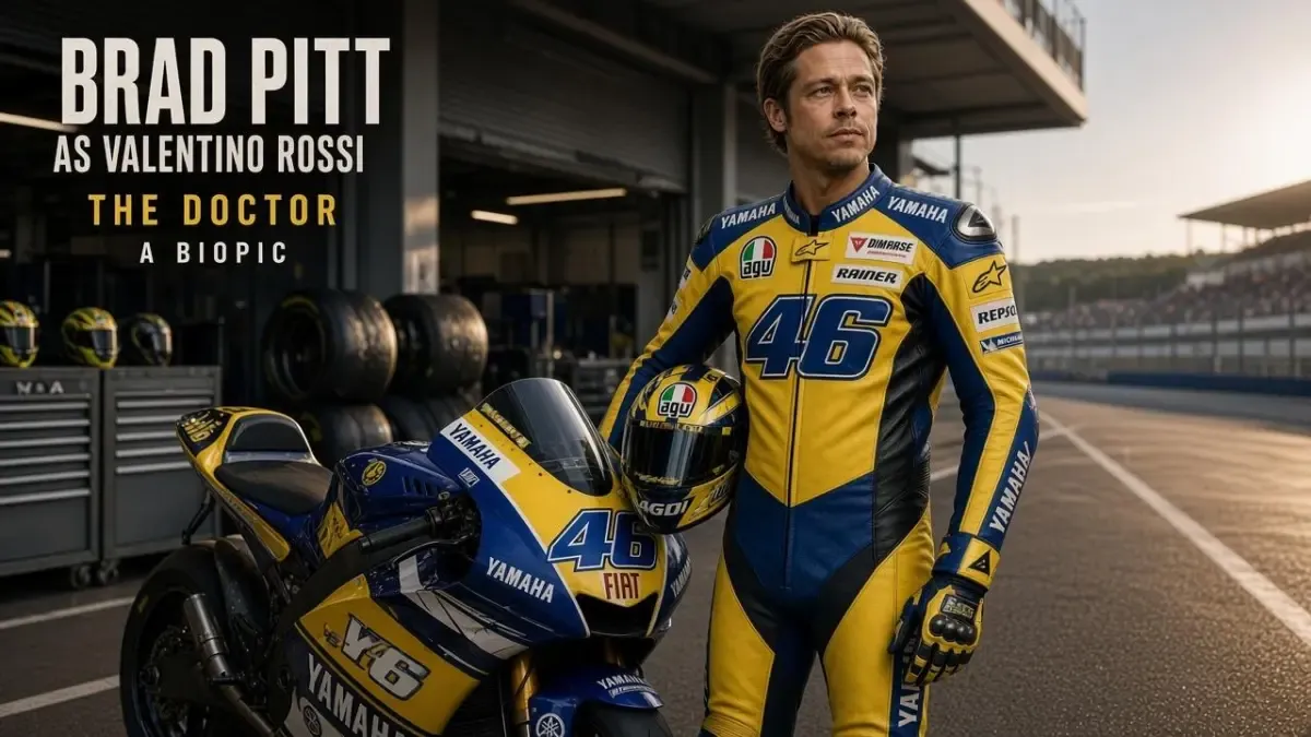 Valentino Rossi elige a Brad Pitt para encarnarle en una película sobre su vida