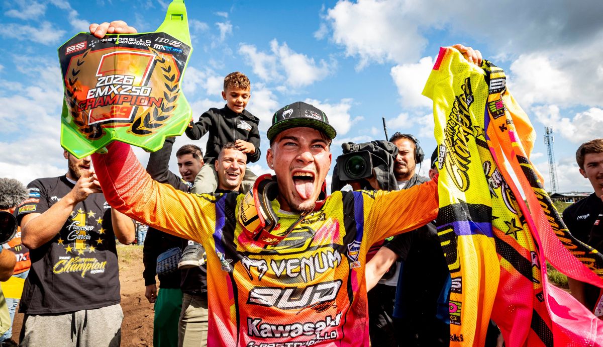 Fran García "Carbonero" conquista el título de Campeón de Europa de Motocross EMX250