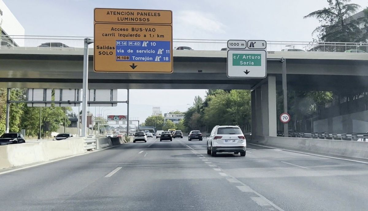 Comienza la fase de pruebas del nuevo carril Bus-VAO de l...