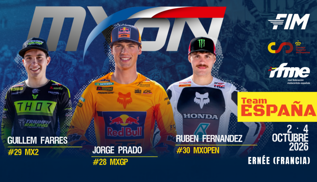 ¡Brutal! Selección España para MX Naciones de Ernée, Fran...