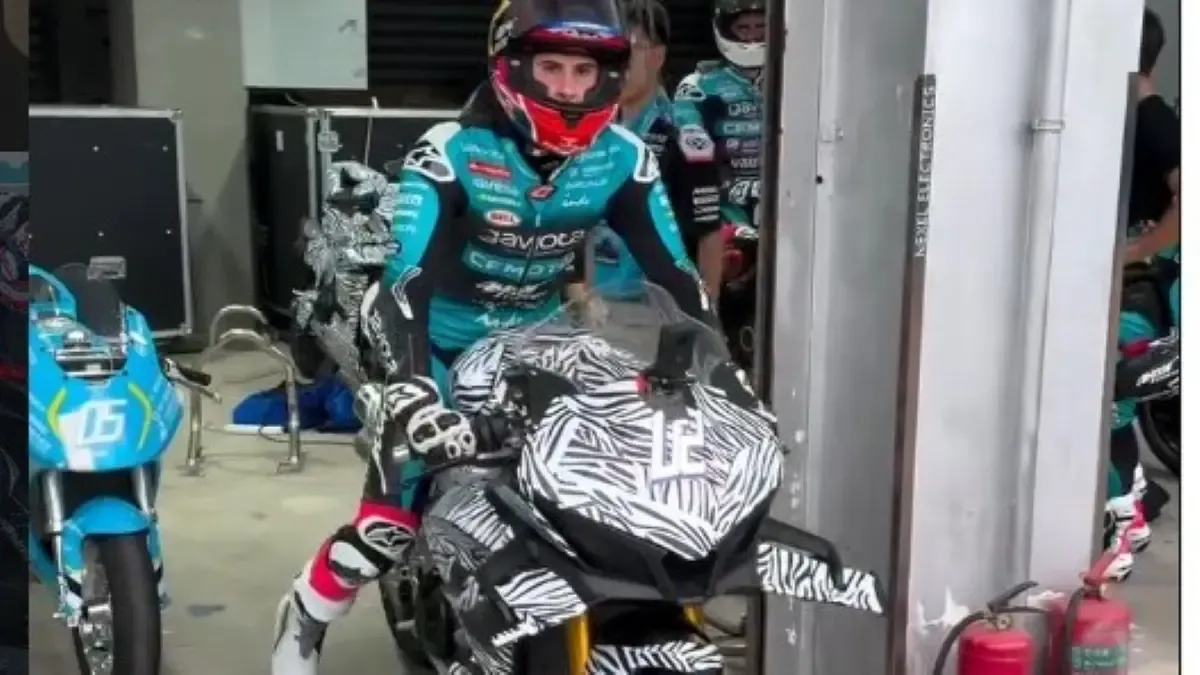 La nueva superdeportiva china, la CFMoto V4 RR-SR, sigue su desarrollo: los pilotos del Aspar Team la han probado