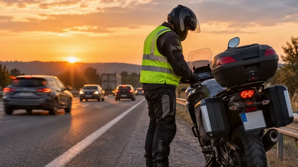 Entra en vigor la nueva obligación de la DGT para motoristas: el chaleco reflectante pasa a ser un elemento indispensable en las motos